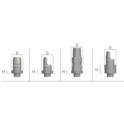 Advan GTB Prosthesis GFA Abutments Uni-Base
