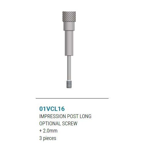 IMPRESSION POST LONG OPTIONAL SCREW - 3 pcs.