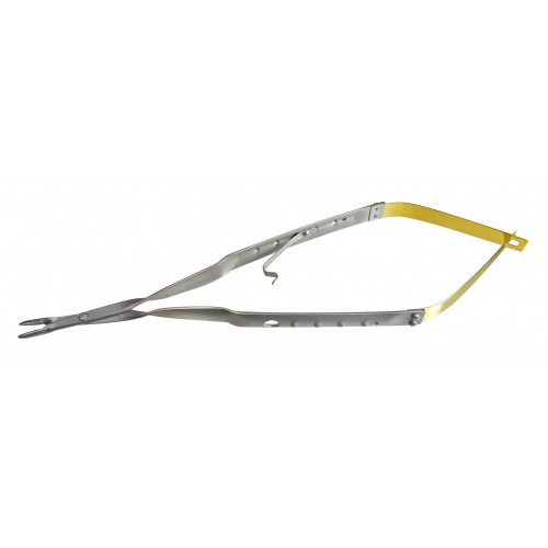 18cm Universal Needle Holder, ThumlokÂ® Carbide Round Handle, Straight Tips