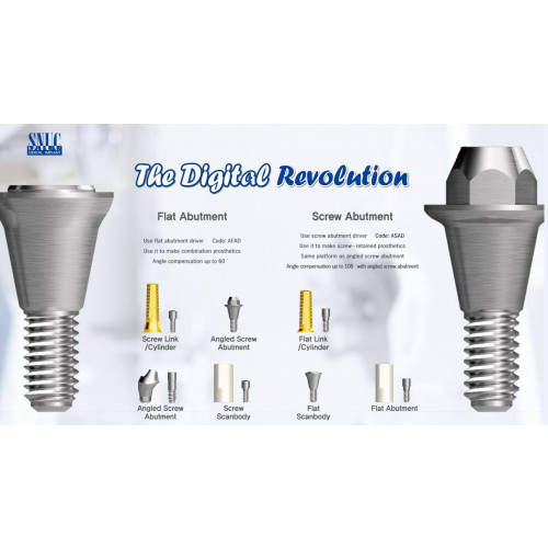 Flat Abutment D 4.5 Cuff 3.5mm