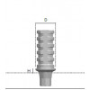 Titanium temporary abutment locking