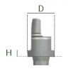 GFA UNI-BASE ABUTMENT D. 4,1mm h.1,0mm OPEN SLEEVE
