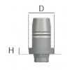 GFA UNI-BASE ABUTMENT D. 4,1mm h.1,0mm CLOSE SLEEVE